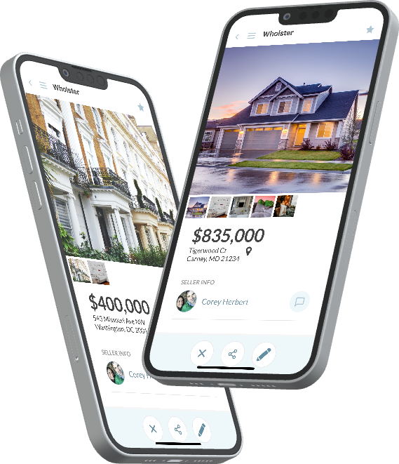 Wholster - The Real Estate Wholesaling App - Wholster