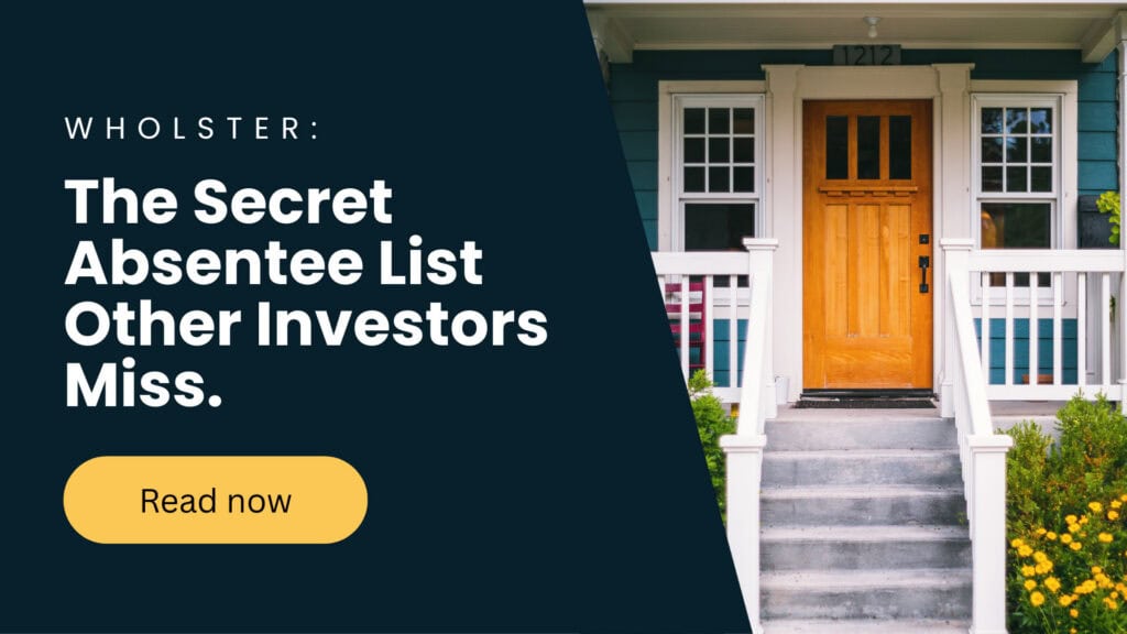 Potential absentee owner list for real estate investors showing hidden off market leads